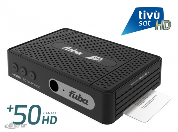 FUBA ODE718 HD Tivùsat RECEIVER INKL. Tivúsat Smartcard - Das Original Tivusat Zertifikat